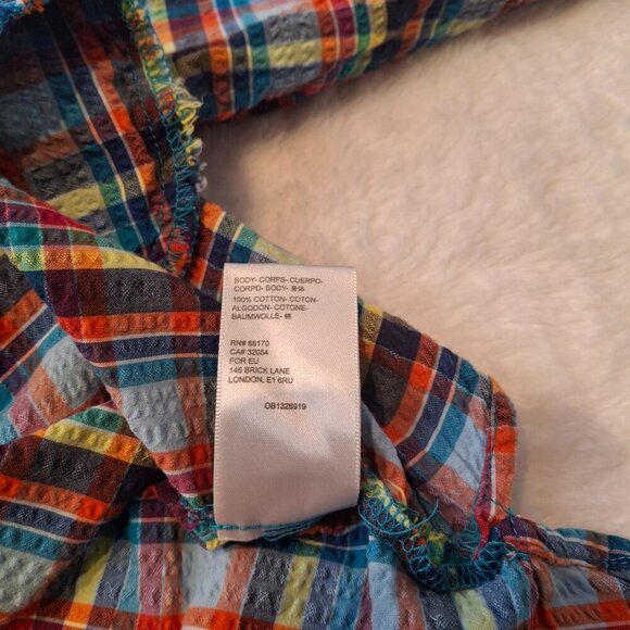 Urban Outfitters Multicolor Shacket Plaid Sz XS Button Down Oversized Bryce - Picture 12 of 15